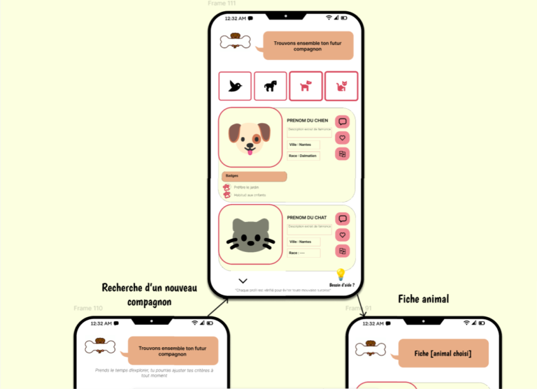 Wireframe - Adoptant