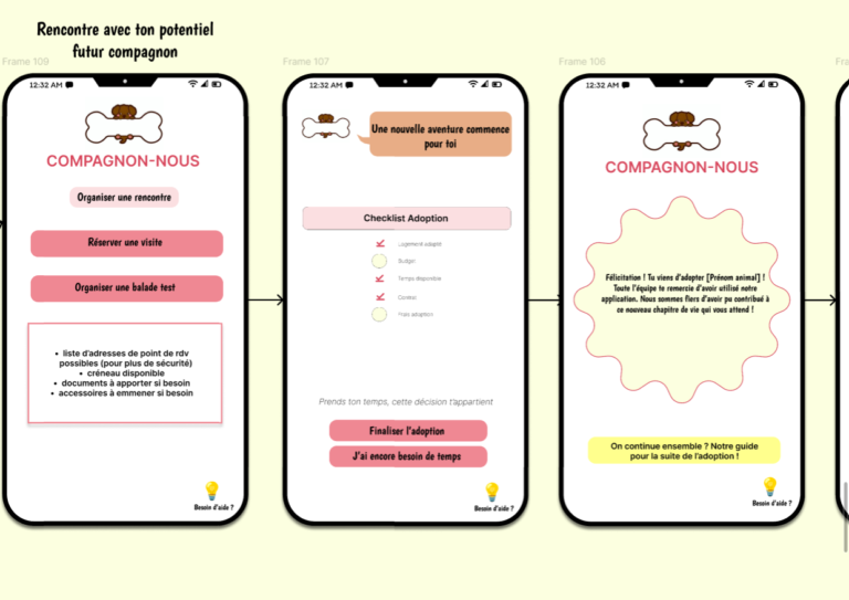 Wireframe - Adoptant