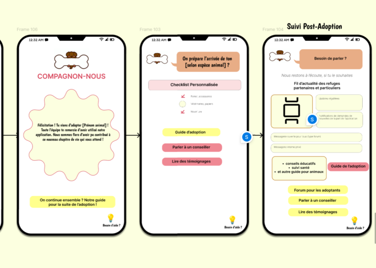 Wireframe - Adoptant
